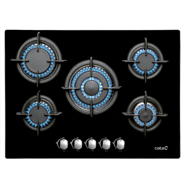 Encimera a Gas L 7005 CI negro Cata - Relámpago.Shop