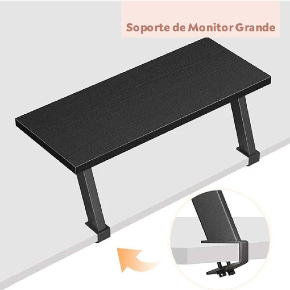 Escritorio En L Night Black - Relámpago.Shop