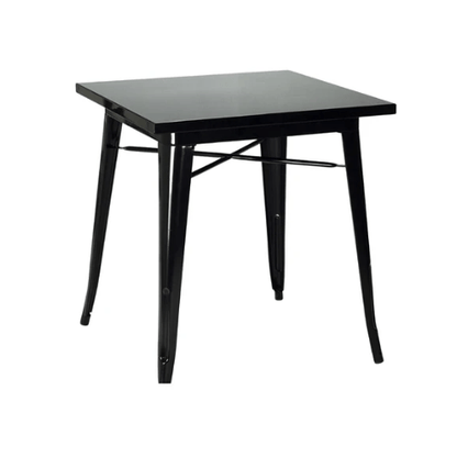 Mesa Tolix 80x80cm Negra - Relámpago.Shop