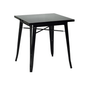 Mesa Tolix 80x80cm Negra - Relámpago.Shop