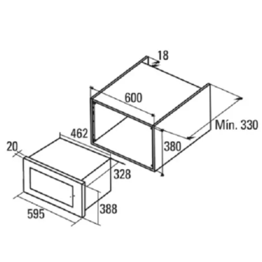 Microondas MC 20 D Enc. de 20 litros - Relámpago.Shop