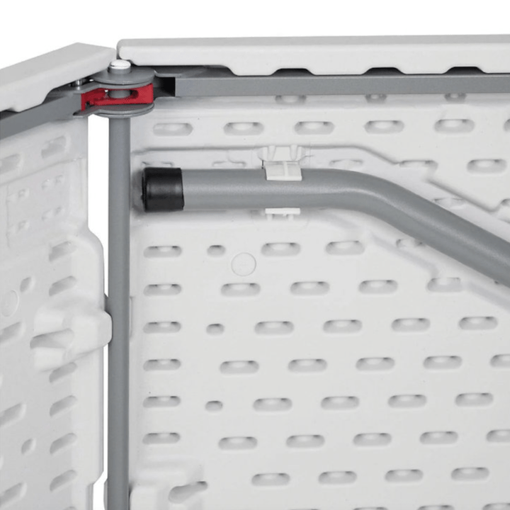 Pack 4 Sillas Plegables + Mesa Plegable 180cm Blanco - Relámpago.Shop