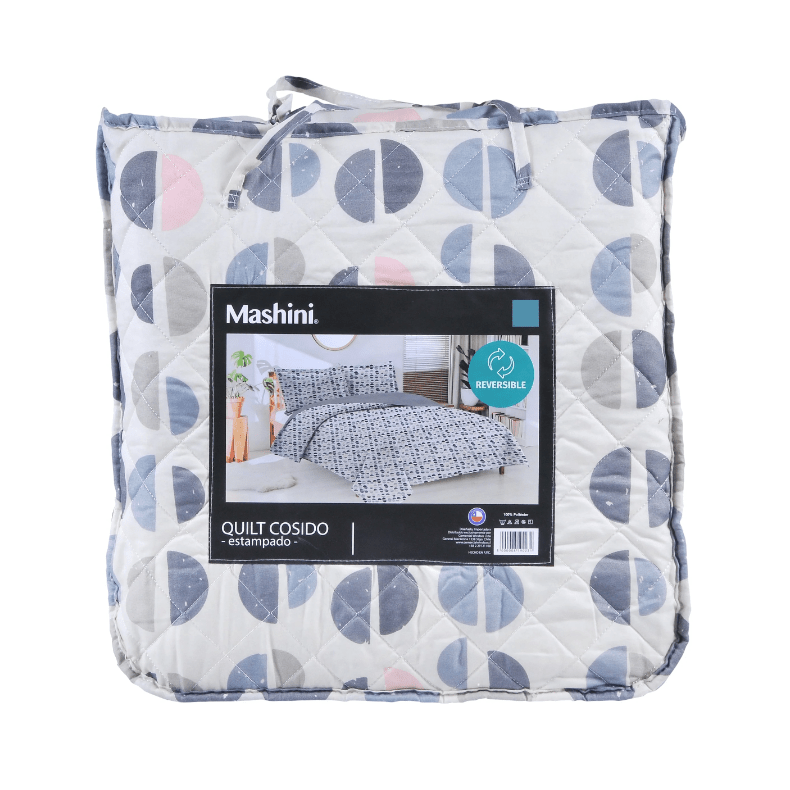 Quilt 1.5 Plazas Cosido Clouds - Relámpago.Shop