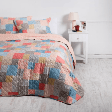 Quilt 1.5 Plazas Cosido Patchwork Geminis - Relámpago.Shop