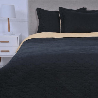 Quilt Bicolor Liso 2 Plazas - Relámpago.Shop