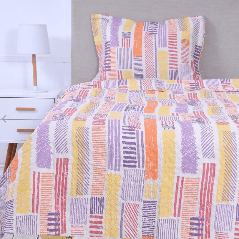 Quilt Cordoba Estampado 1.5 Plazas - Relámpago.Shop