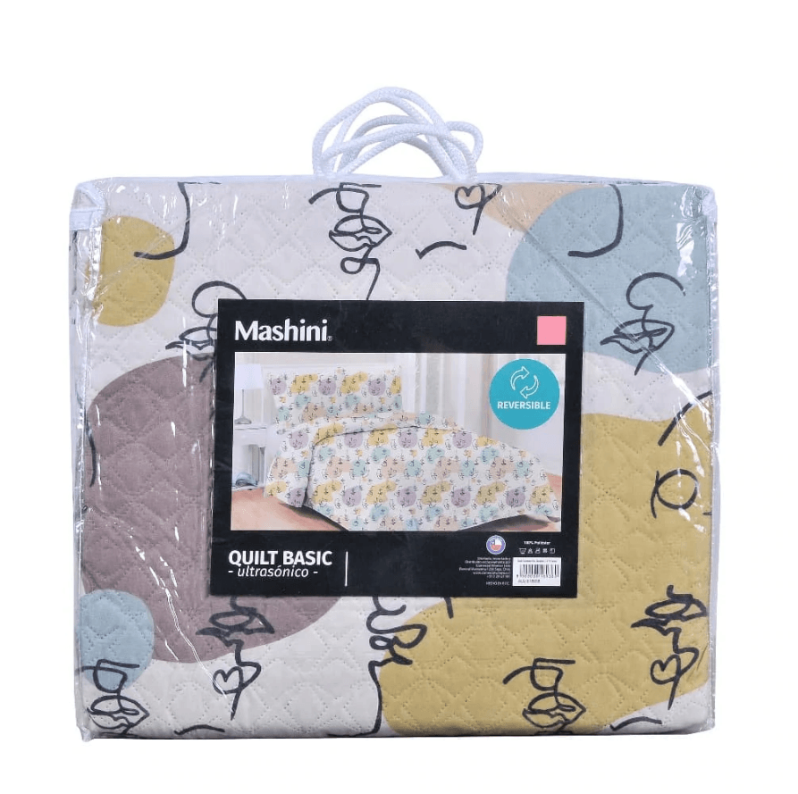 Quilt Cordoba Estampado 1.5 Plazas - Relámpago.Shop