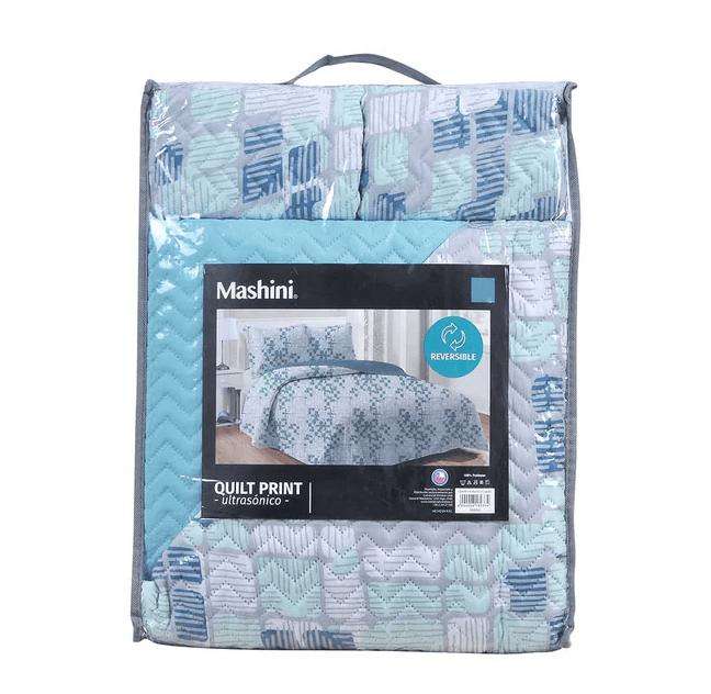 Quilt Microfibra Estampado 1.5 Plazas - Relámpago.Shop