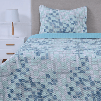 Quilt Microfibra Estampado 1.5 Plazas - Relámpago.Shop