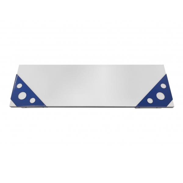 Repisa Blanca C/Soporte Azul - Relámpago.Shop