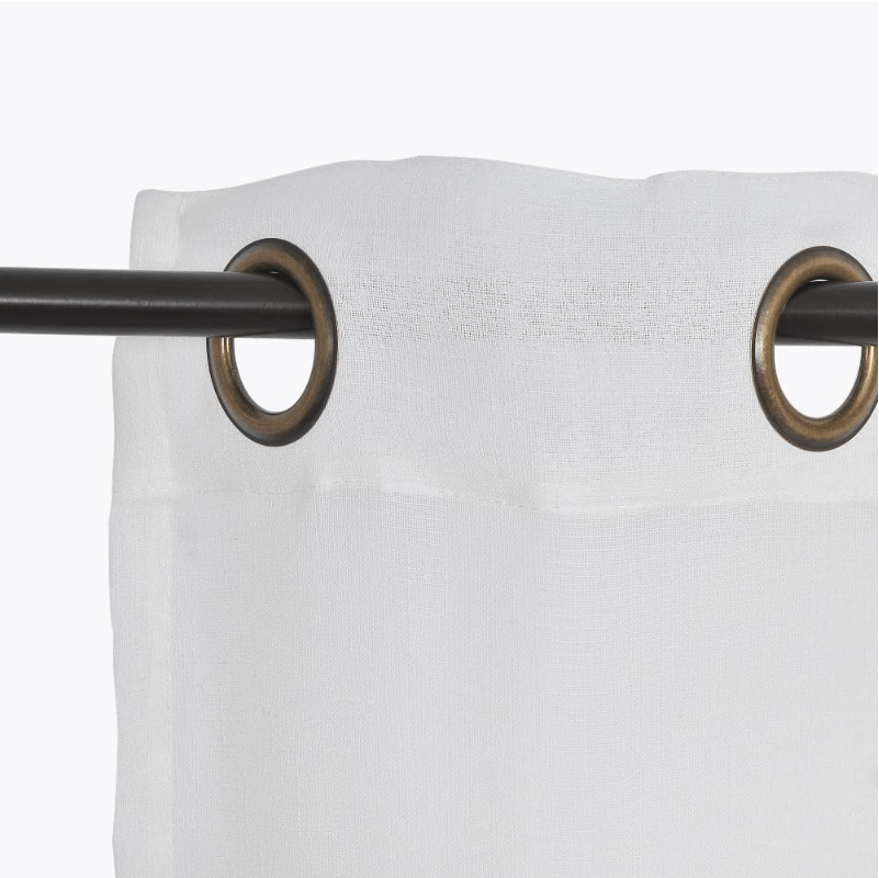 Set Cortinas Velo Lino Argolla Beige - Relámpago.Shop